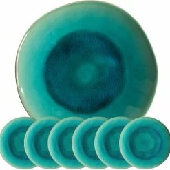 Uitgang ⌛ Costa Nova Riviera - Servies - Diepbord Azur - Aardewerk - 25,5 Cm Rond ????
