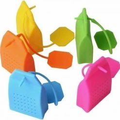 Begroting ???? Favorite Things 5x Siliconen Theezeefje Voor Losse Thee In De Vorm Van Een Theezakje - Orginele Tea Infuser - Thee-ei ✨