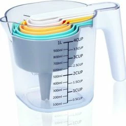 Beste Pirce ???? Alpina Maatbeker Set 9-delig Tot 1 Liter (Inclusief Trechter En Roerstaaf) - Measuring Cups & Spoons - Stapelbaar - Modern Design ???? 10 Beste Pirce ???? Alpina Maatbeker Set 9-delig Tot 1 Liter (Inclusief Trechter En Roerstaaf) - Measuring Cups & Spoons - Stapelbaar - Modern Design ???? -Tefal Shop 550x539 1