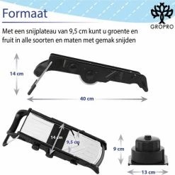 Begroting ???? Gropro Mandoline V-blade All In One - Centreer Mes - Roestvrij Staal - Julienne, Plakjes Of Blokjes - Keukensnijder - Snijmachine - Groentesnijder ❤️ 21 Begroting ???? Gropro Mandoline V-blade All In One - Centreer Mes - Roestvrij Staal - Julienne, Plakjes Of Blokjes - Keukensnijder - Snijmachine - Groentesnijder ❤️ -Tefal Shop 550x539