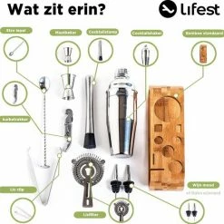 Beste recensies van ???? Lifest Luxe Cocktail Shaker Set - Cocktail Set 12 Delig - Origineel Cadeau ???? -Tefal Shop 550x540 4