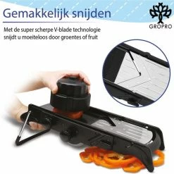 Begroting ???? Gropro Mandoline V-blade All In One - Centreer Mes - Roestvrij Staal - Julienne, Plakjes Of Blokjes - Keukensnijder - Snijmachine - Groentesnijder ❤️ 23 Begroting ???? Gropro Mandoline V-blade All In One - Centreer Mes - Roestvrij Staal - Julienne, Plakjes Of Blokjes - Keukensnijder - Snijmachine - Groentesnijder ❤️ -Tefal Shop 550x542