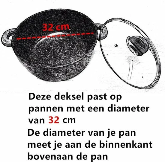 Goedkoopste ???? SBLine SB Line Glazen Deksel 32cm ???? 2 Goedkoopste ???? SBLine SB Line Glazen Deksel 32cm ???? - Afbeelding 2