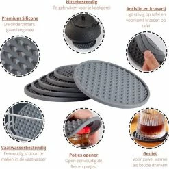 Kopen ???? Castagnola Siliconen Onderzetters Met Houder – Onderzetters Voor Glazen – Onderzetters Design – Onderzettersset – Drink Onderzetters – Hoogwaardige Siliconen – Set Van 6 – Grijs ???? 8 Kopen ???? Castagnola Siliconen Onderzetters Met Houder – Onderzetters Voor Glazen – Onderzetters Design – Onderzettersset – Drink Onderzetters – Hoogwaardige Siliconen – Set Van 6 – Grijs ???? -Tefal Shop 550x542 6