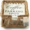 Beste Pirce ???? Riviera Maison Onderzetters Voor Glazen - Parking Spot Coasters - Bruin ????