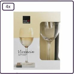 Beste Pirce ✔️ 4x Royal Leerdam Witte-wijnglazen 33cl - Witte Wijn Glazen ????
