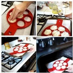 Groothandel ⌛ Merkloos Bakvorm Mini Pannenkoekjes - Siliconen - Rood ???? -Tefal Shop 550x548 4