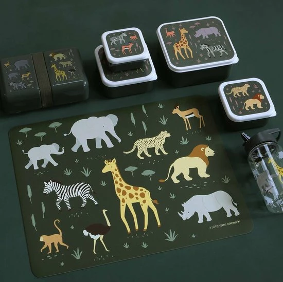 Beste Pirce ???? Placemat Voor Kinderen: Savanne - A Little Lovely Company ???? 4 Beste Pirce ???? Placemat Voor Kinderen: Savanne - A Little Lovely Company ???? - Afbeelding 4