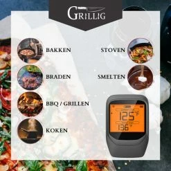 Top 10 ???? Grillig - Pro Smart Vleesthermometer - Draadloze BBQ Thermometer Met 6 Sondes - Geschikt Voor BBQ - Oven - Grill - Formuis - Inclusief Batterij En App ⌛ 17 Top 10 ???? Grillig - Pro Smart Vleesthermometer - Draadloze BBQ Thermometer Met 6 Sondes - Geschikt Voor BBQ - Oven - Grill - Formuis - Inclusief Batterij En App ⌛ -Tefal Shop 550x550 107