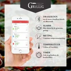 Top 10 ???? Grillig - Pro Smart Vleesthermometer - Draadloze BBQ Thermometer Met 6 Sondes - Geschikt Voor BBQ - Oven - Grill - Formuis - Inclusief Batterij En App ⌛ 18 Top 10 ???? Grillig - Pro Smart Vleesthermometer - Draadloze BBQ Thermometer Met 6 Sondes - Geschikt Voor BBQ - Oven - Grill - Formuis - Inclusief Batterij En App ⌛ -Tefal Shop 550x550 108