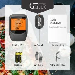 Top 10 ???? Grillig - Pro Smart Vleesthermometer - Draadloze BBQ Thermometer Met 6 Sondes - Geschikt Voor BBQ - Oven - Grill - Formuis - Inclusief Batterij En App ⌛ 20 Top 10 ???? Grillig - Pro Smart Vleesthermometer - Draadloze BBQ Thermometer Met 6 Sondes - Geschikt Voor BBQ - Oven - Grill - Formuis - Inclusief Batterij En App ⌛ -Tefal Shop 550x550 110