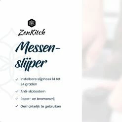 Beste Verkoop ⌛ ZenKitch Messenslijper - Aanzetstaal - Verstelbare Slijphoek & 2 Standen - Incl. Scharenslijper - Doortrekslijper - Carbon Steel ???? 15 Beste Verkoop ⌛ ZenKitch Messenslijper - Aanzetstaal - Verstelbare Slijphoek & 2 Standen - Incl. Scharenslijper - Doortrekslijper - Carbon Steel ???? -Tefal Shop 550x550 143