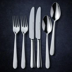 Aanbiedingen ???? Royal Van Kempen En Begeer Royal Van Kempen & Begeer Bestek | Tafelbestek Voor 2 Personen | 6-delige Set | Tafelbestek | Bevat 2x Tafellepel, 2x Tafelvork En 2x Tafelmes | Vork En Lepel: 18/10-edelstaal | Mes: Chroomstaal 13/10 | Hoogglans | Vaatwasserbestendig ⌛