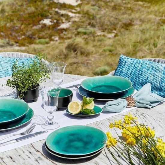 Uitgang ⌛ Costa Nova Riviera - Servies - Diepbord Azur - Aardewerk - 25,5 Cm Rond ???? 3 Uitgang ⌛ Costa Nova Riviera - Servies - Diepbord Azur - Aardewerk - 25,5 Cm Rond ???? - Afbeelding 3