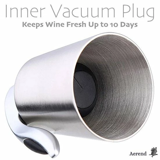 Hete verkoop ✔️ AEREND Wijnstopper Met Hendel Van Roestvrij Staal, Herbruikbare Rubberen Vacuümafdichting, De Flesstopper Houdt De Wijn Vers ???? 5 Hete verkoop ✔️ AEREND Wijnstopper Met Hendel Van Roestvrij Staal, Herbruikbare Rubberen Vacuümafdichting, De Flesstopper Houdt De Wijn Vers ???? - Afbeelding 5