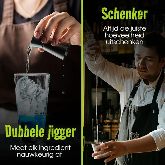 Flash-uitverkoop ???? Cocktail Set Swissl | Luxe Cocktail Shaker Set Met Cocktail Boekje | Cocktail Stamper | Recepten Boekje | 10-delig | Swissl ???? 5 Flash-uitverkoop ???? Cocktail Set Swissl | Luxe Cocktail Shaker Set Met Cocktail Boekje | Cocktail Stamper | Recepten Boekje | 10-delig | Swissl ???? - Afbeelding 5