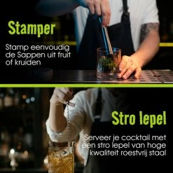 Flash-uitverkoop ???? Cocktail Set Swissl | Luxe Cocktail Shaker Set Met Cocktail Boekje | Cocktail Stamper | Recepten Boekje | 10-delig | Swissl ???? 17 Flash-uitverkoop ???? Cocktail Set Swissl | Luxe Cocktail Shaker Set Met Cocktail Boekje | Cocktail Stamper | Recepten Boekje | 10-delig | Swissl ???? -Tefal Shop 550x550 259