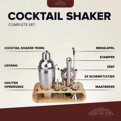 Hete verkoop ???? Nimma Cocktail Shaker Set - Incl. Stamper En E-Book - Cocktailshaker Houder - 13 Delige Cocktailset - RVS - 750ML ???? 10 Hete verkoop ???? Nimma Cocktail Shaker Set - Incl. Stamper En E-Book - Cocktailshaker Houder - 13 Delige Cocktailset - RVS - 750ML ???? -Tefal Shop 550x550 261