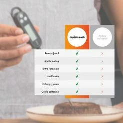 Beste deal ???? Captain Cook Keukenthermometer - Inclusief E-Kookboek - Vleesthermometer - BBQ Thermometer- Suikerthermometer - Kernthermometer ✨ 12 Beste deal ???? Captain Cook Keukenthermometer - Inclusief E-Kookboek - Vleesthermometer - BBQ Thermometer- Suikerthermometer - Kernthermometer ✨ -Tefal Shop 550x550 280