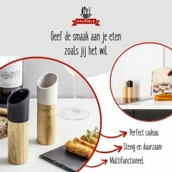 Promo ???? Krumble Zout En Pepermolen Hout - Zout En Peperstel - Zoutmolen - Zout & Pepermaler - Peper En Zoutmolen Set - Hout ???? -Tefal Shop 550x550 293