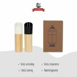 Promo ???? Krumble Zout En Pepermolen Hout - Zout En Peperstel - Zoutmolen - Zout & Pepermaler - Peper En Zoutmolen Set - Hout ???? -Tefal Shop 550x550 295