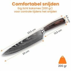 Promo ???? Promida Professioneel Koksmes 20cm - RVS Japans Keukenmes - Chef Mes Stainless Steel - Hout Handvat ???? 15 Promo ???? Promida Professioneel Koksmes 20cm - RVS Japans Keukenmes - Chef Mes Stainless Steel - Hout Handvat ???? -Tefal Shop 550x550 316