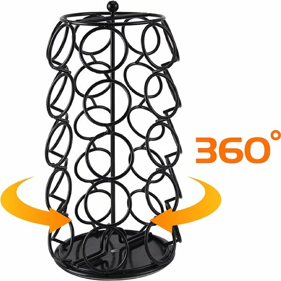 Goedkoop ???? Merkloos Capsule Houder Voor Dolce Gusto Cups - Zwart - 360º Draaibaar - 35 Capsules - Koffie Houder En Standaard ???? 2 Goedkoop ???? Merkloos Capsule Houder Voor Dolce Gusto Cups - Zwart - 360º Draaibaar - 35 Capsules - Koffie Houder En Standaard ???? - Afbeelding 2