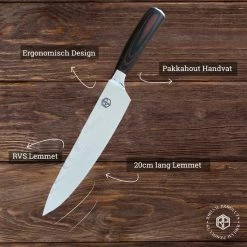 Flash-uitverkoop ⭐ Roham Products RP Professioneel Japans Koksmes – 20cm - Inclusief Mesbeschermer – RVS Lemmet - Handvat Van Pakkahout - Geleverd In Geschenkdoos ???? 11 Flash-uitverkoop ⭐ Roham Products RP Professioneel Japans Koksmes – 20cm - Inclusief Mesbeschermer – RVS Lemmet - Handvat Van Pakkahout - Geleverd In Geschenkdoos ???? -Tefal Shop 550x550 34