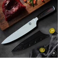 Flash-uitverkoop ⭐ Roham Products RP Professioneel Japans Koksmes – 20cm - Inclusief Mesbeschermer – RVS Lemmet - Handvat Van Pakkahout - Geleverd In Geschenkdoos ???? 12 Flash-uitverkoop ⭐ Roham Products RP Professioneel Japans Koksmes – 20cm - Inclusief Mesbeschermer – RVS Lemmet - Handvat Van Pakkahout - Geleverd In Geschenkdoos ???? -Tefal Shop 550x550 35