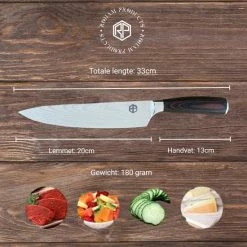 Flash-uitverkoop ⭐ Roham Products RP Professioneel Japans Koksmes – 20cm - Inclusief Mesbeschermer – RVS Lemmet - Handvat Van Pakkahout - Geleverd In Geschenkdoos ???? 13 Flash-uitverkoop ⭐ Roham Products RP Professioneel Japans Koksmes – 20cm - Inclusief Mesbeschermer – RVS Lemmet - Handvat Van Pakkahout - Geleverd In Geschenkdoos ???? -Tefal Shop 550x550 36