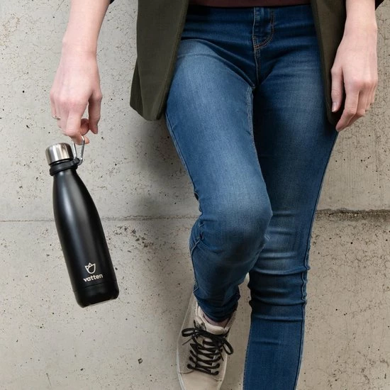 Nieuw ???? Vatten® Premium RVS Thermosfles - 500 Ml - Mat Zwart - Waterfles Met Rietje - Isoleerfles ???? 5 Nieuw ???? Vatten® Premium RVS Thermosfles - 500 Ml - Mat Zwart - Waterfles Met Rietje - Isoleerfles ???? - Afbeelding 5