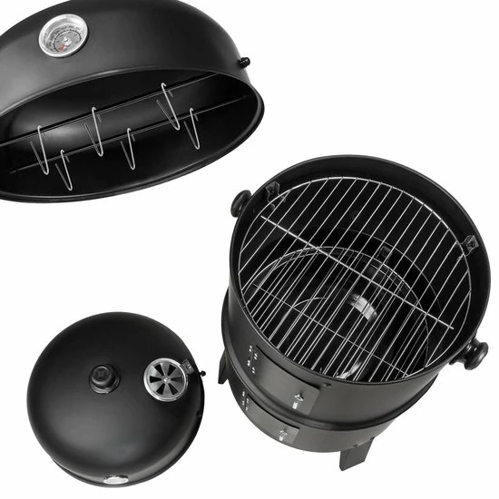 Flash-uitverkoop ⌛ Tectake Charcoal Grill Rookoven - Zwart ???? 5 Flash-uitverkoop ⌛ Tectake Charcoal Grill Rookoven - Zwart ???? - Afbeelding 5
