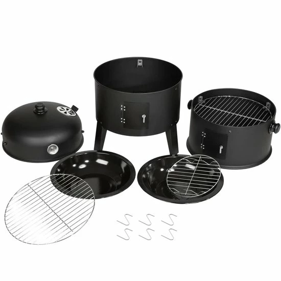 Flash-uitverkoop ⌛ Tectake Charcoal Grill Rookoven - Zwart ???? 7 Flash-uitverkoop ⌛ Tectake Charcoal Grill Rookoven - Zwart ???? - Afbeelding 7