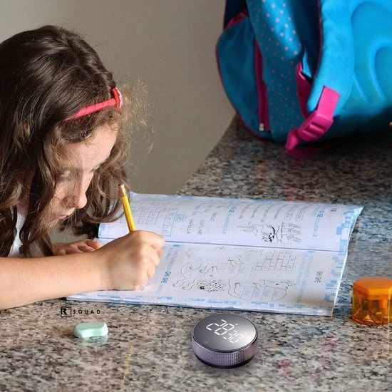 Goedkoop ???? RSQUAD® - Digitale Timer - Pomodoro Timer - Digitale Kookwekker - Magnetisch - LED Scherm - Handige Draaiknop - Keukentimer ???? 3 Goedkoop ???? RSQUAD® - Digitale Timer - Pomodoro Timer - Digitale Kookwekker - Magnetisch - LED Scherm - Handige Draaiknop - Keukentimer ???? - Afbeelding 3