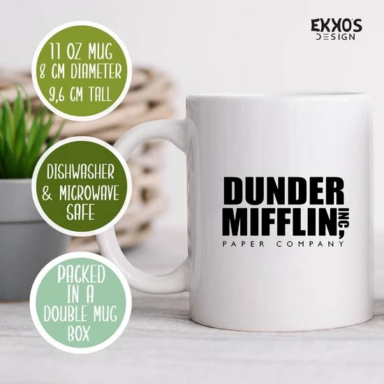 Gloednieuw ???? Ekkos Dunder Mifflin Mok - The Office Merchandise - Michael Scoot - Koffiemok - Grappige Cadeaus - Kado Man - Cadeau Voor Man - Mokken En Bekers - Verjaardag Cadeau - Koffiekopjes - Mok Met Tekst - Collega Kado ???? 4 Gloednieuw ???? Ekkos Dunder Mifflin Mok - The Office Merchandise - Michael Scoot - Koffiemok - Grappige Cadeaus - Kado Man - Cadeau Voor Man - Mokken En Bekers - Verjaardag Cadeau - Koffiekopjes - Mok Met Tekst - Collega Kado ???? - Afbeelding 4