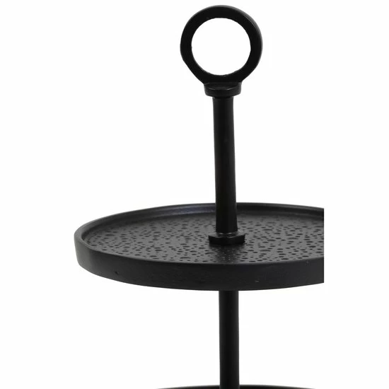 Beste deal ???? Light & Living Etagère Lutek - Zwart - 3 Laags ???? 3 Beste deal ???? Light & Living Etagère Lutek - Zwart - 3 Laags ???? - Afbeelding 3