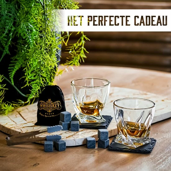 Beste deal ???? Whisiskey Luxe Whiskey Set - Incl. 2 Whiskey Glazen, 8 Whiskey Stones, 2 Onderzetters, Fluwelen Opbergzak, Opbergbox - Whisky Geschenkdoos - Glas - Herbruikbare IJsblokjes - Cadeau Voor Man & Vrouw ???? 5 Beste deal ???? Whisiskey Luxe Whiskey Set - Incl. 2 Whiskey Glazen, 8 Whiskey Stones, 2 Onderzetters, Fluwelen Opbergzak, Opbergbox - Whisky Geschenkdoos - Glas - Herbruikbare IJsblokjes - Cadeau Voor Man & Vrouw ???? - Afbeelding 5