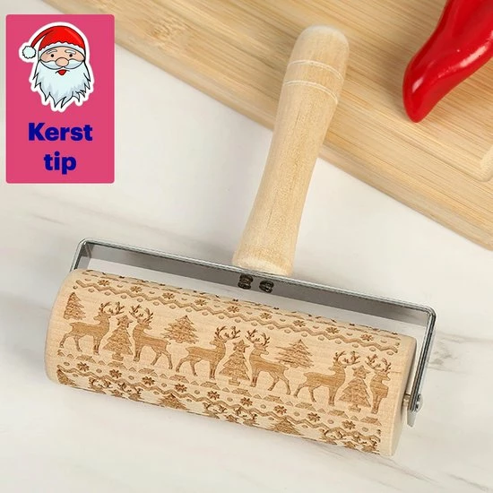 Uitgang ???? NRN ???? CHRISTMAS EDITION - DEEGROLLER // Feestdagen - Kerstmis - Bakken - Deegroller Relief - Deegroller Hout - Deegroller Met Decoratie - Rolstok - Kerstkoekjes - 3D - Antikleef - Kerstcadeau - Cadeau Voor Vrouw ???? 1 Uitgang ???? NRN ???? CHRISTMAS EDITION - DEEGROLLER // Feestdagen - Kerstmis - Bakken - Deegroller Relief - Deegroller Hout - Deegroller Met Decoratie - Rolstok - Kerstkoekjes - 3D - Antikleef - Kerstcadeau - Cadeau Voor Vrouw ????