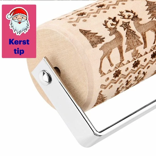 Uitgang ???? NRN ???? CHRISTMAS EDITION - DEEGROLLER // Feestdagen - Kerstmis - Bakken - Deegroller Relief - Deegroller Hout - Deegroller Met Decoratie - Rolstok - Kerstkoekjes - 3D - Antikleef - Kerstcadeau - Cadeau Voor Vrouw ???? 3 Uitgang ???? NRN ???? CHRISTMAS EDITION - DEEGROLLER // Feestdagen - Kerstmis - Bakken - Deegroller Relief - Deegroller Hout - Deegroller Met Decoratie - Rolstok - Kerstkoekjes - 3D - Antikleef - Kerstcadeau - Cadeau Voor Vrouw ???? - Afbeelding 3