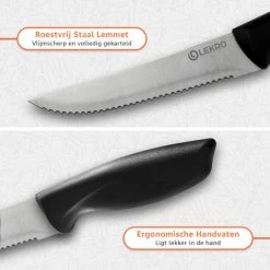 Kopen ???? Lekro Steakmessen – 8-delige Steakmessenset – Vaatwasserbestendig - RVS - Grijs ???? 16 Kopen ???? Lekro Steakmessen – 8-delige Steakmessenset – Vaatwasserbestendig - RVS - Grijs ???? -Tefal Shop 550x550 658