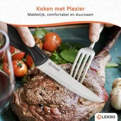 Kopen ???? Lekro Steakmessen – 8-delige Steakmessenset – Vaatwasserbestendig - RVS - Grijs ???? 20 Kopen ???? Lekro Steakmessen – 8-delige Steakmessenset – Vaatwasserbestendig - RVS - Grijs ???? -Tefal Shop 550x550 662