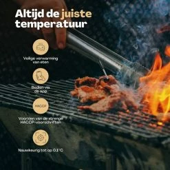 Gloednieuw ❤️ Vulpes Goods Vulpes Kitchen® Vleesthermometer Draadloos PRO - 2-in-1 Oventhermometer - BBQ Thermometer - App & Bluetooth - Thermometer Koken - Meater - RVS & Fast Charger - 30 Meter ???? 16 Gloednieuw ❤️ Vulpes Goods Vulpes Kitchen® Vleesthermometer Draadloos PRO - 2-in-1 Oventhermometer - BBQ Thermometer - App & Bluetooth - Thermometer Koken - Meater - RVS & Fast Charger - 30 Meter ???? -Tefal Shop 550x550 669