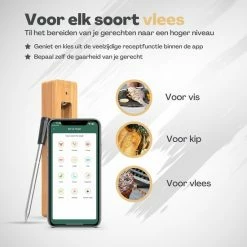 Gloednieuw ❤️ Vulpes Goods Vulpes Kitchen® Vleesthermometer Draadloos PRO - 2-in-1 Oventhermometer - BBQ Thermometer - App & Bluetooth - Thermometer Koken - Meater - RVS & Fast Charger - 30 Meter ???? 20 Gloednieuw ❤️ Vulpes Goods Vulpes Kitchen® Vleesthermometer Draadloos PRO - 2-in-1 Oventhermometer - BBQ Thermometer - App & Bluetooth - Thermometer Koken - Meater - RVS & Fast Charger - 30 Meter ???? -Tefal Shop 550x550 673