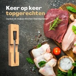 Gloednieuw ❤️ Vulpes Goods Vulpes Kitchen® Vleesthermometer Draadloos PRO - 2-in-1 Oventhermometer - BBQ Thermometer - App & Bluetooth - Thermometer Koken - Meater - RVS & Fast Charger - 30 Meter ???? 22 Gloednieuw ❤️ Vulpes Goods Vulpes Kitchen® Vleesthermometer Draadloos PRO - 2-in-1 Oventhermometer - BBQ Thermometer - App & Bluetooth - Thermometer Koken - Meater - RVS & Fast Charger - 30 Meter ???? -Tefal Shop 550x550 675