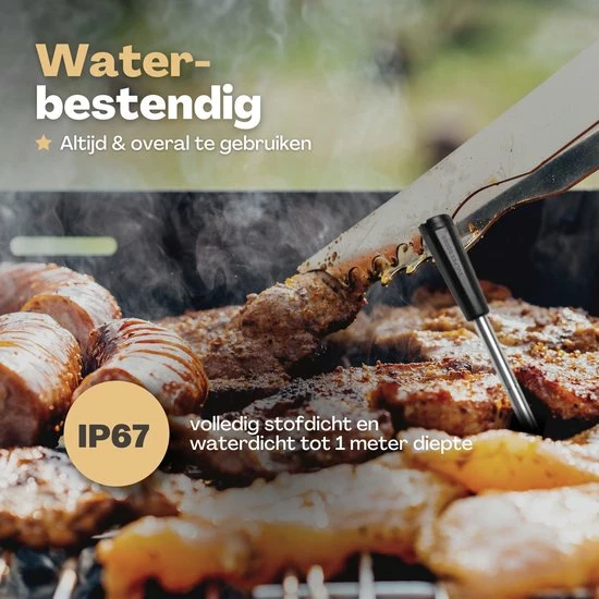 Gloednieuw ❤️ Vulpes Goods Vulpes Kitchen® Vleesthermometer Draadloos PRO - 2-in-1 Oventhermometer - BBQ Thermometer - App & Bluetooth - Thermometer Koken - Meater - RVS & Fast Charger - 30 Meter ???? 12 Gloednieuw ❤️ Vulpes Goods Vulpes Kitchen® Vleesthermometer Draadloos PRO - 2-in-1 Oventhermometer - BBQ Thermometer - App & Bluetooth - Thermometer Koken - Meater - RVS & Fast Charger - 30 Meter ???? - Afbeelding 12