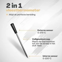 Gloednieuw ❤️ Vulpes Goods Vulpes Kitchen® Vleesthermometer Draadloos PRO - 2-in-1 Oventhermometer - BBQ Thermometer - App & Bluetooth - Thermometer Koken - Meater - RVS & Fast Charger - 30 Meter ???? 26 Gloednieuw ❤️ Vulpes Goods Vulpes Kitchen® Vleesthermometer Draadloos PRO - 2-in-1 Oventhermometer - BBQ Thermometer - App & Bluetooth - Thermometer Koken - Meater - RVS & Fast Charger - 30 Meter ???? -Tefal Shop 550x550 679