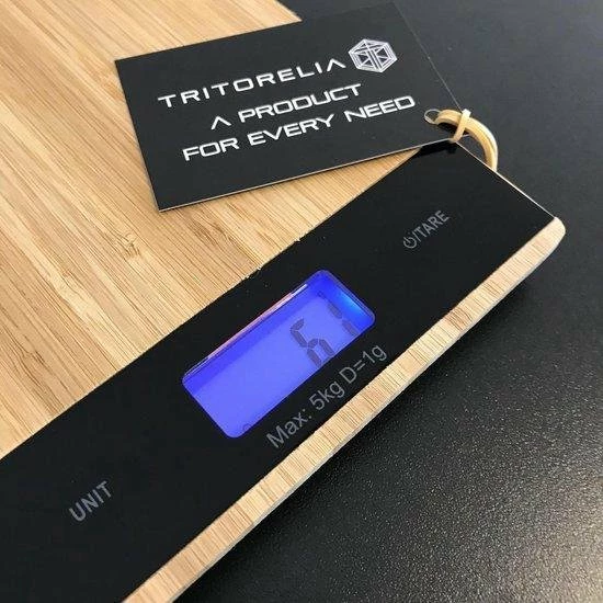 Gloednieuw ???? 5five Digitale Keukenweegschaal Van Bamboe Max 5 Kilo - Precisie Weegschaal ???? 5 Gloednieuw ???? 5five Digitale Keukenweegschaal Van Bamboe Max 5 Kilo - Precisie Weegschaal ???? - Afbeelding 5