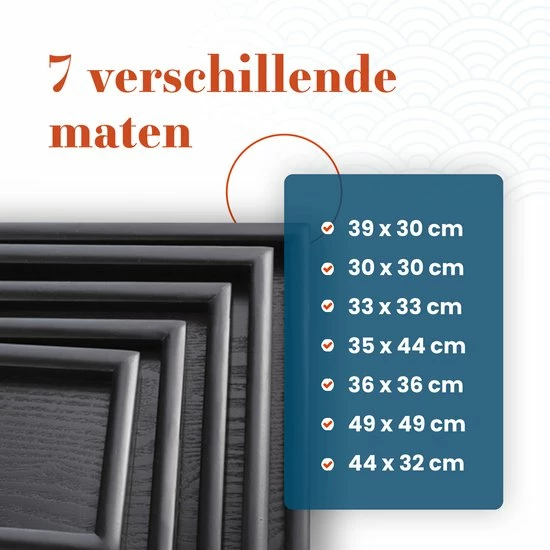 Gloednieuw ???? MIRO. MIRO Houten Dienblad Vierkant - Decoratieve Dienbladen - Serveerblad - Sierblad - 36 X 36 CM - Zwart ???? 5 Gloednieuw ???? MIRO. MIRO Houten Dienblad Vierkant - Decoratieve Dienbladen - Serveerblad - Sierblad - 36 X 36 CM - Zwart ???? - Afbeelding 5