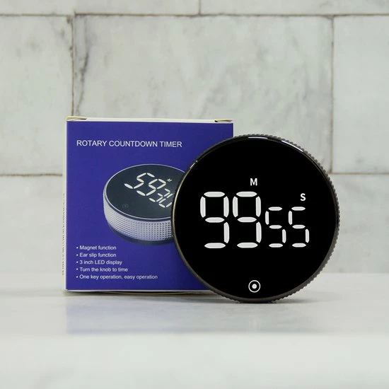 Goedkoopste ???? P-Repair Digitale Kookwekker - Smart Timer - LED Display - Magnetisch Met Handige Draaiknop ???? 7 Goedkoopste ???? P-Repair Digitale Kookwekker - Smart Timer - LED Display - Magnetisch Met Handige Draaiknop ???? - Afbeelding 7