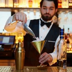 Goedkoop ???? Oak&Steel 10-Delige Gouden Cocktail Set, Complete Geschenkset Met Roestvrijstalen Cocktailshaker, Schenktuit, Muddler En Meer ???? -Tefal Shop 550x550 73